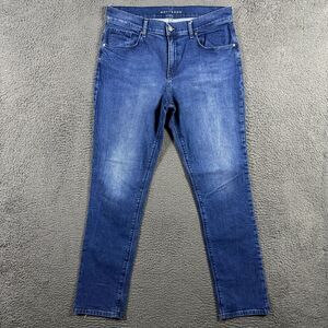 Mott & Bow Jeans Womens 32x32 Blue Boyfriend Fit Stretch Dark Wash Denim Pants